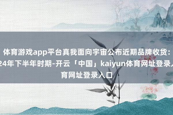 体育游戏app平台真我面向宇宙公布近期品牌收货：2024年下半年时期-开云「中国」kaiyun体育网址登录入口